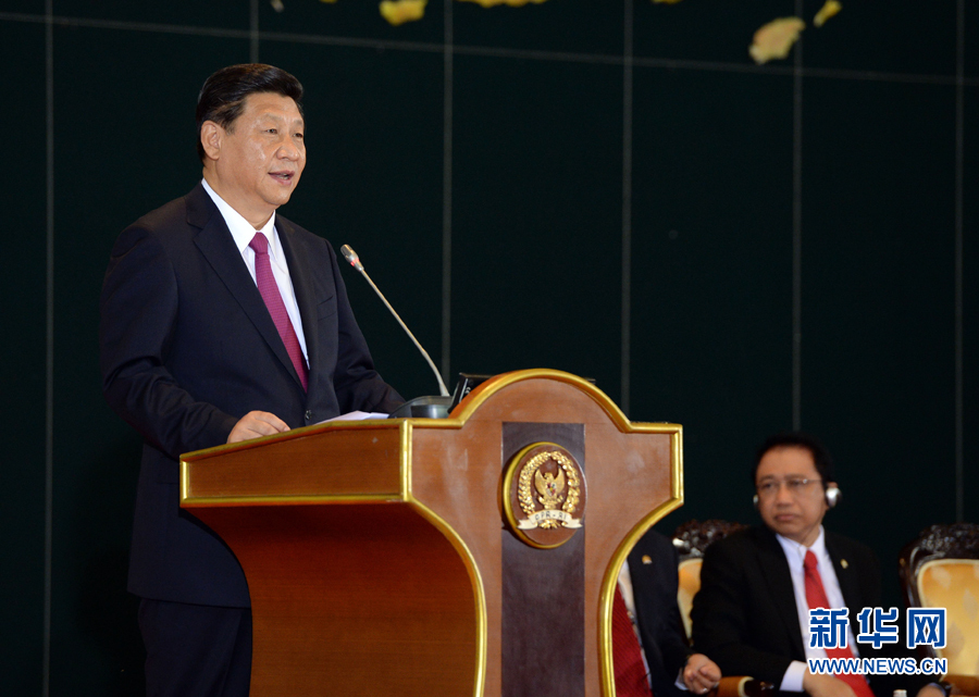 10月3日，国家主席习近平在印度尼西亚国会发表题为《携手建设中国-东盟命运共同体》的重要演讲。
